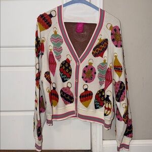 Queen of Sparkles Jeweled Ornament Cardigan